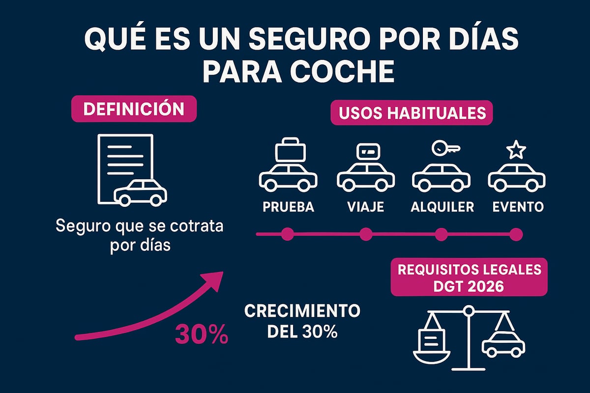 &iquest;Qu&eacute; son los seguros por d&iacute;as para coche?