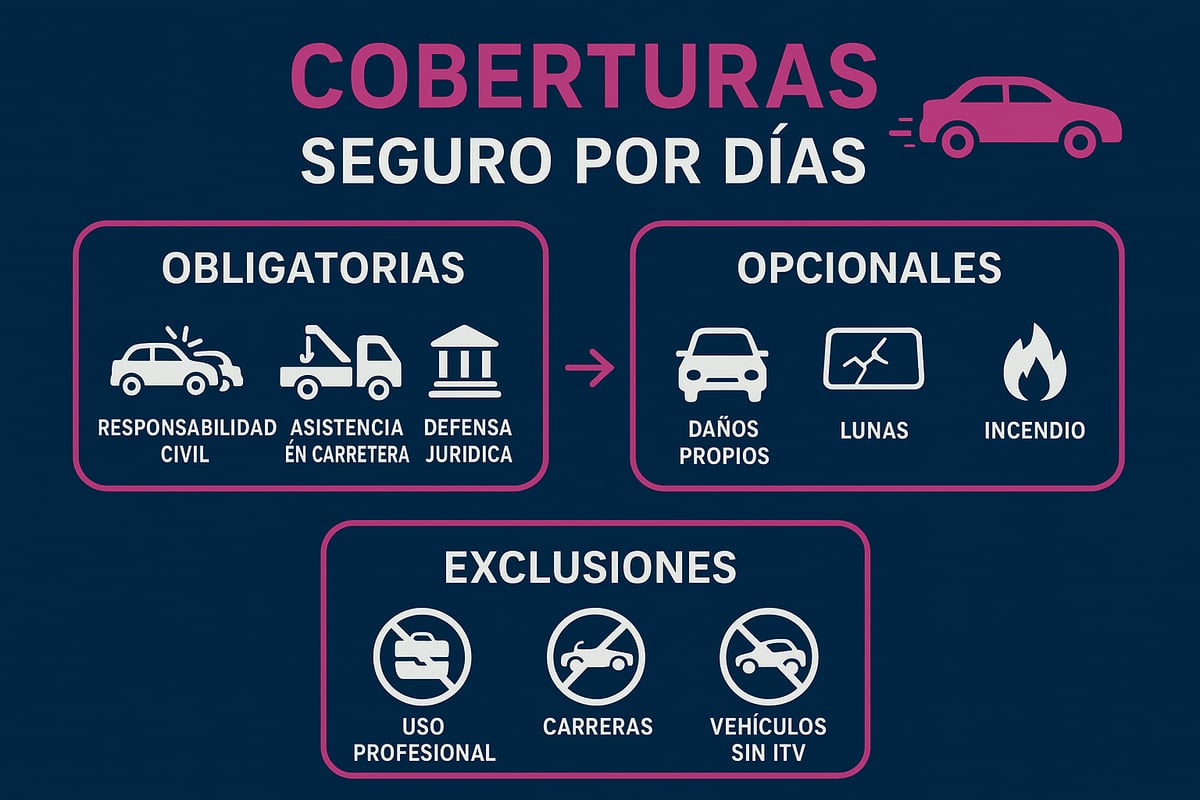 Coberturas y exclusiones de los seguros por d&iacute;as