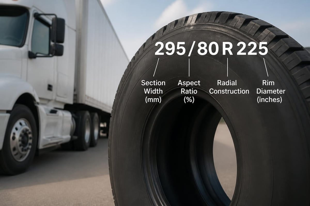 295 80R225 Tire Guide: Specs, Applications & Selection 2 295 80R225 tire specification breakdown