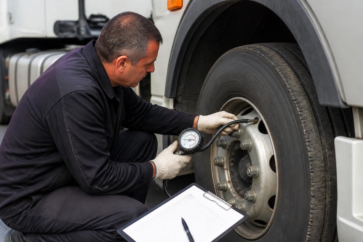 295 80R225 Tire Guide: Specs, Applications & Selection 4 Tire maintenance workflow