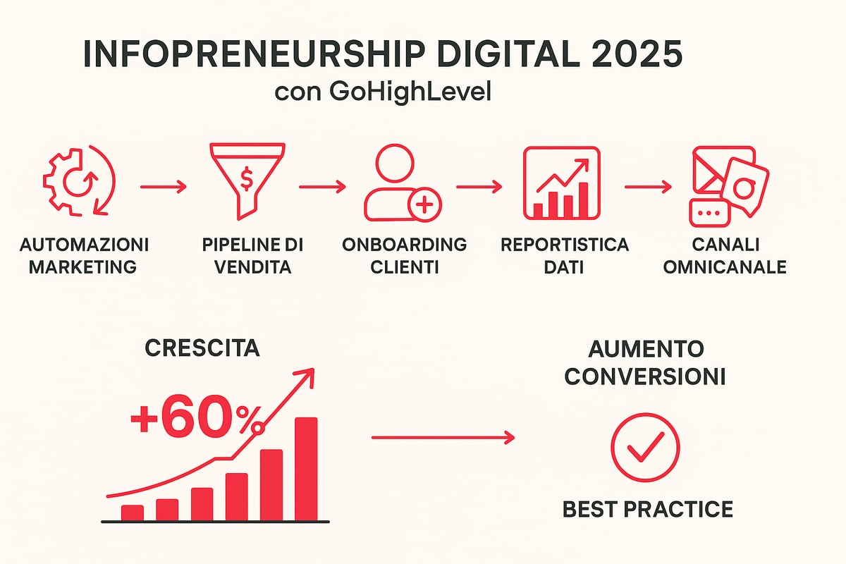 Guida Completa a gohighlevel per infobusiness 2025 7 Automazioni avanzate e strategie per scalare il tuo infobusiness