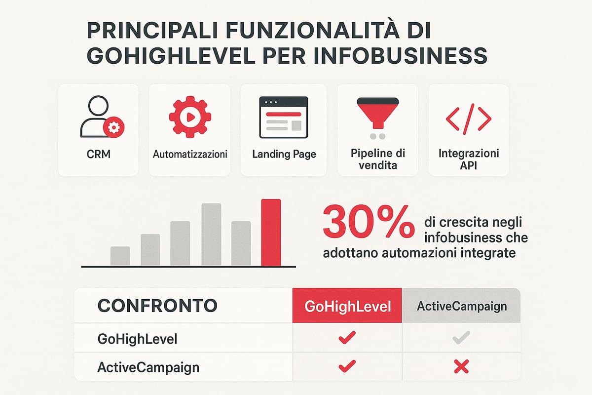 Guida Completa a gohighlevel per infobusiness 2025 5 Cos’è GoHighLevel e perché è fondamentale per gli infobusiness nel 2025