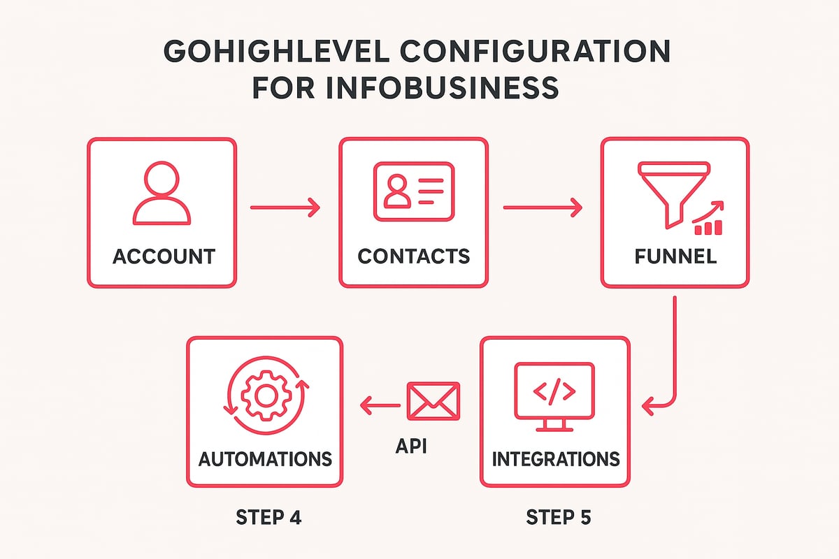 Guida Completa a gohighlevel per infobusiness 2025 6 Come configurare GoHighLevel per il tuo infobusiness: guida step-by-step