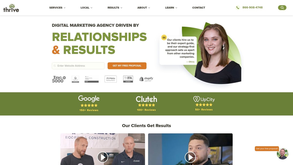 Top 10 Best Digital Marketing Agencies to Watch in 2026 - Thrive Internet Marketing Agency