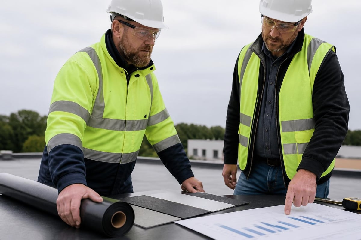 Flat roof cost components