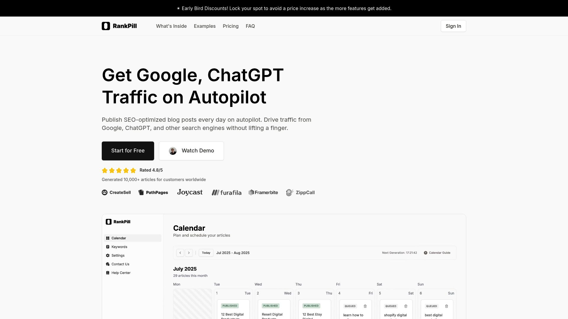 7 Game-Changing Best Automated SEO Tool Picks for 2025 - RankPill: AI-Powered Content Automation