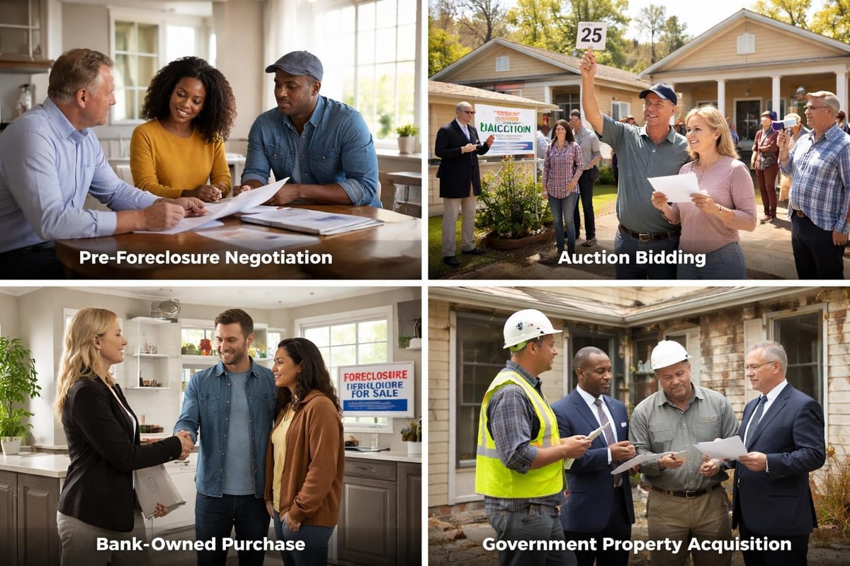 Foreclosure buying process stages