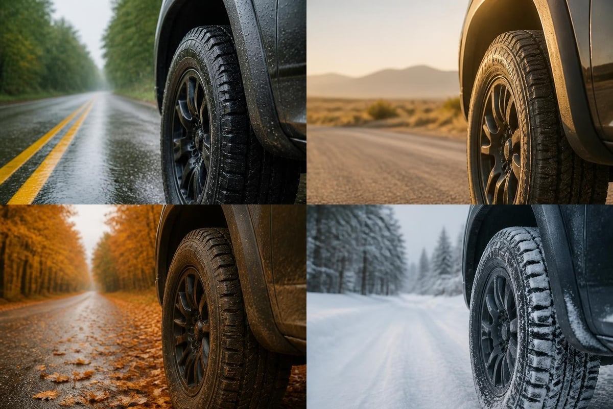 Seasonal tire performance chart