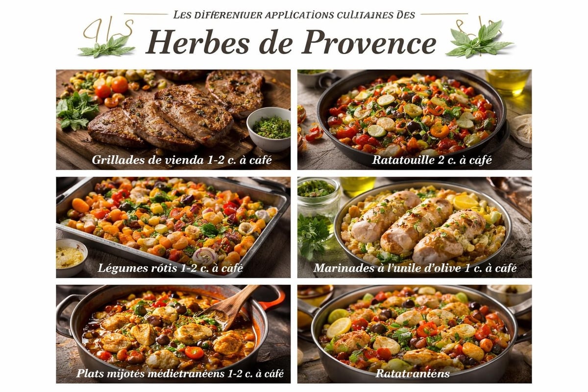 Utilisations culinaires herbes de provence