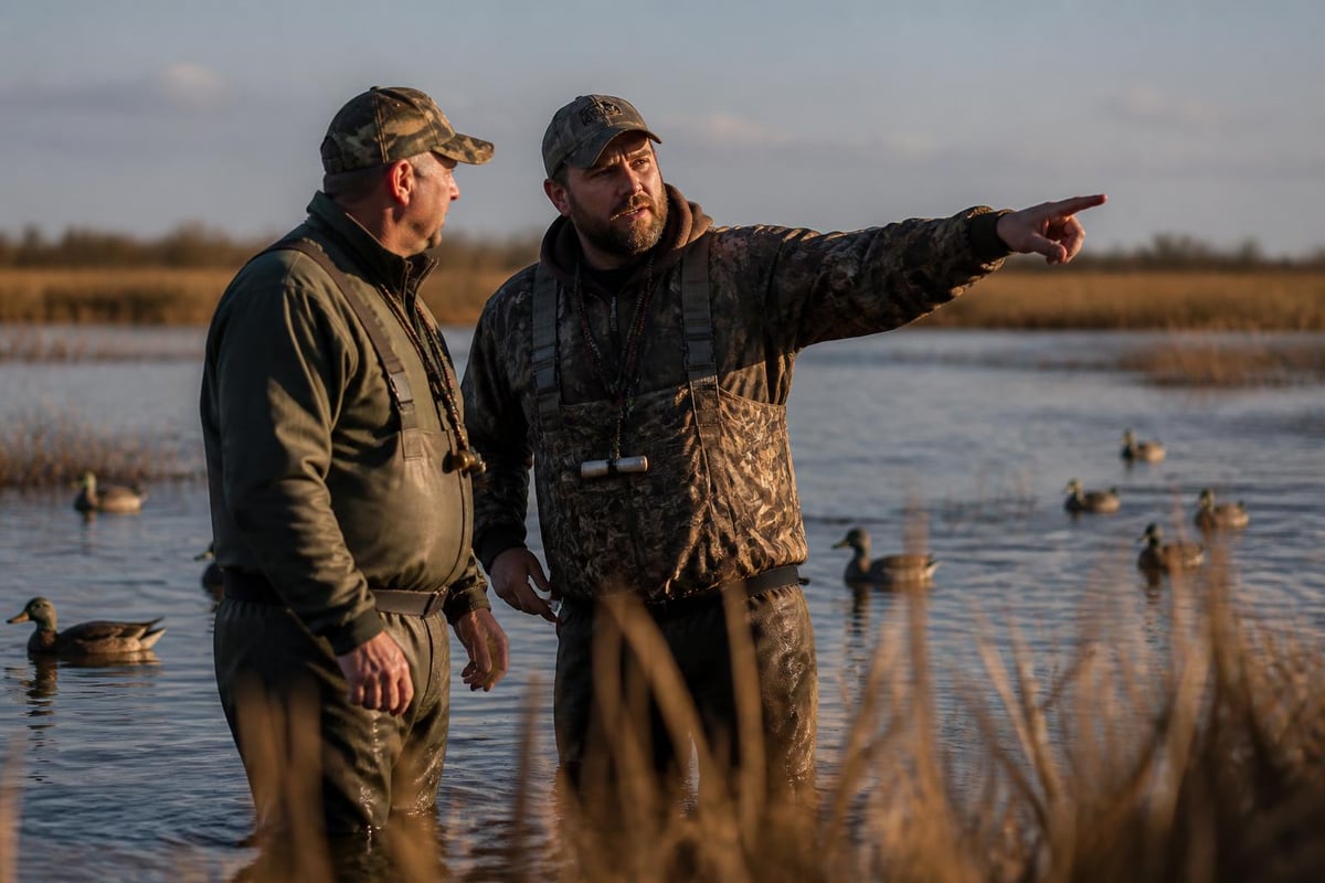 Duck hunting lodge guide services