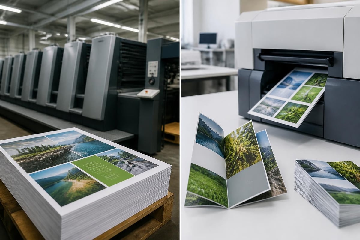 Vergleich Offsetdruck und Digitaldruck