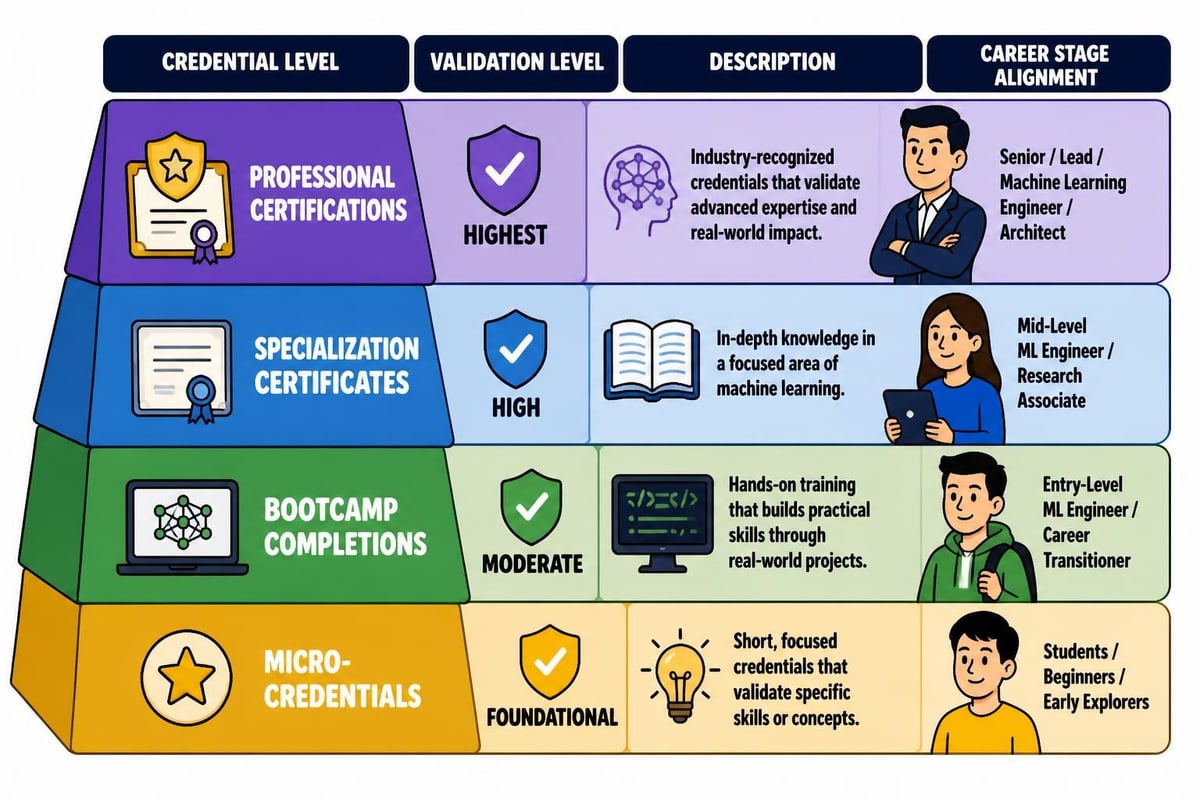 Certification types comparison