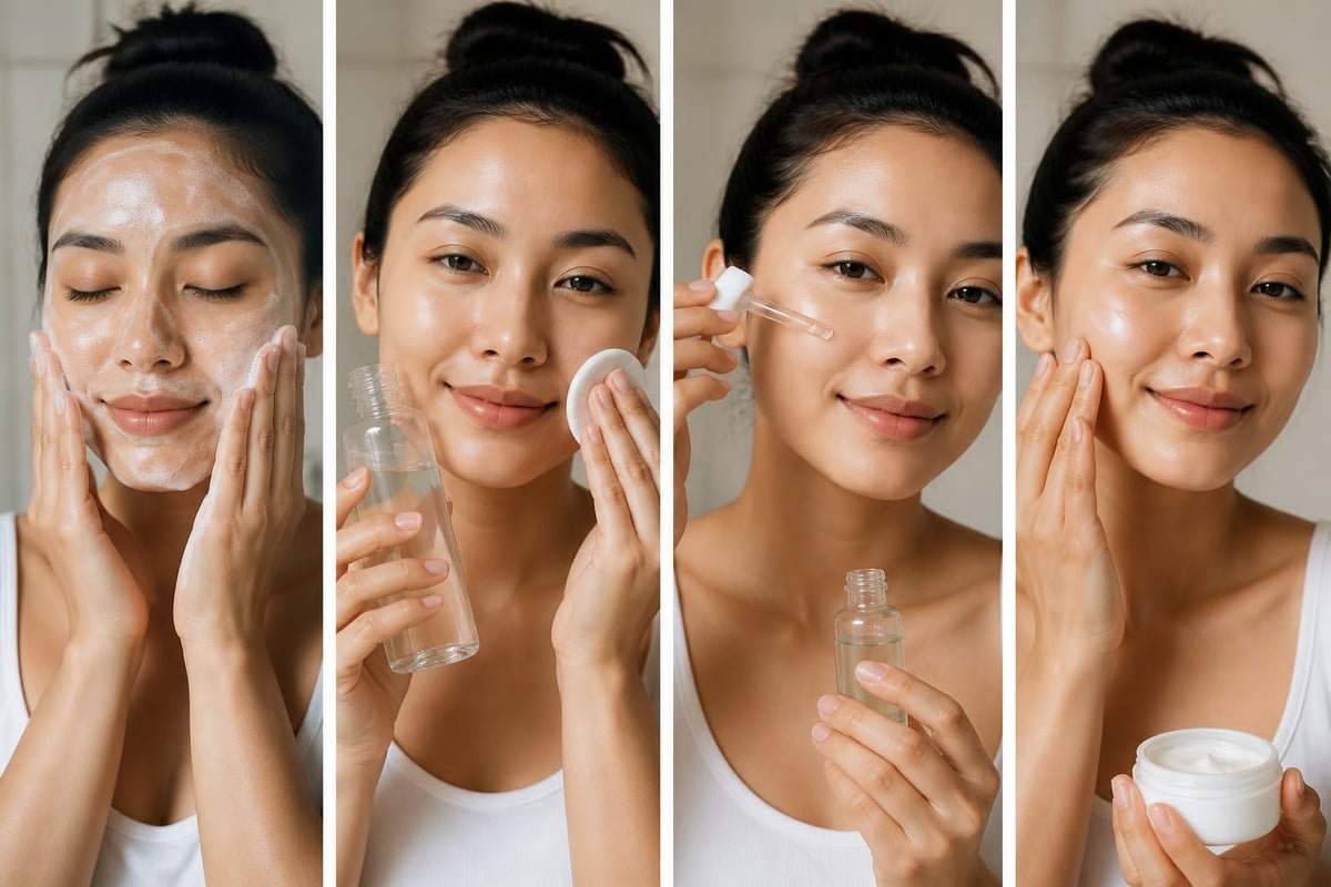 Layering vegan skincare products