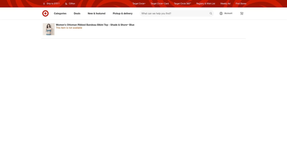 7 Stunning Blue Bathing Suit Styles to Try in 2025 - Shade & Shore Ottoman Ribbed Bandeau Bikini Top – Target ($22.00)