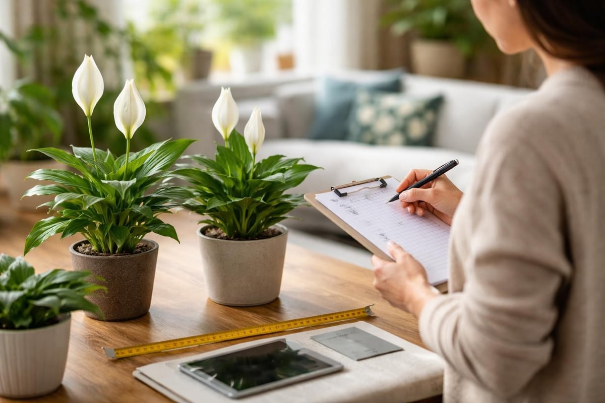 Peace lily variety selection process