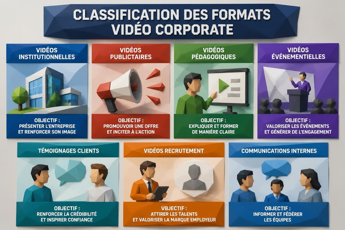 Types de vidéos d'entreprise