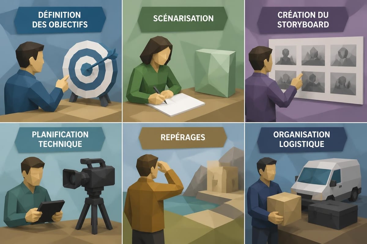 Processus de préproduction vidéo