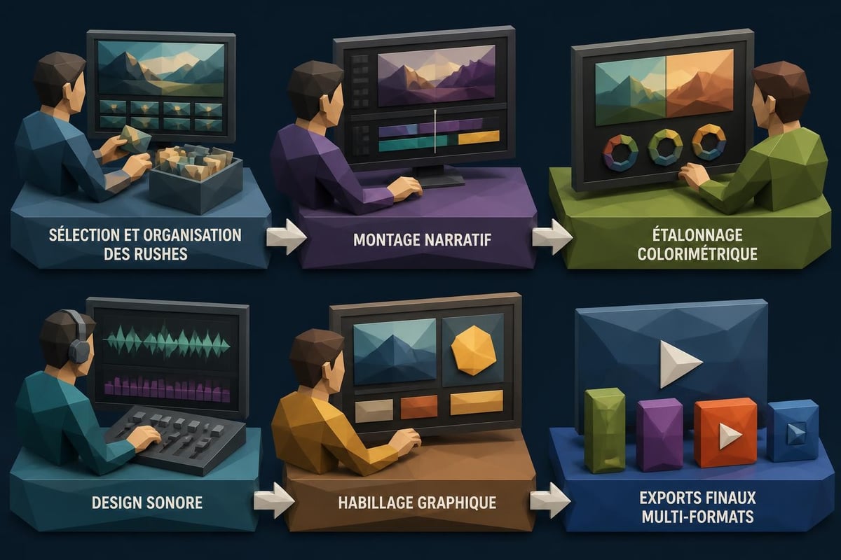 Étapes de post-production