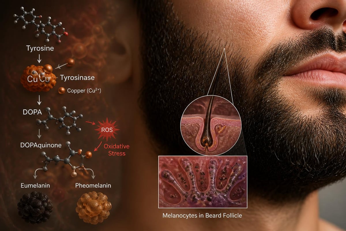 Melanin production pathway