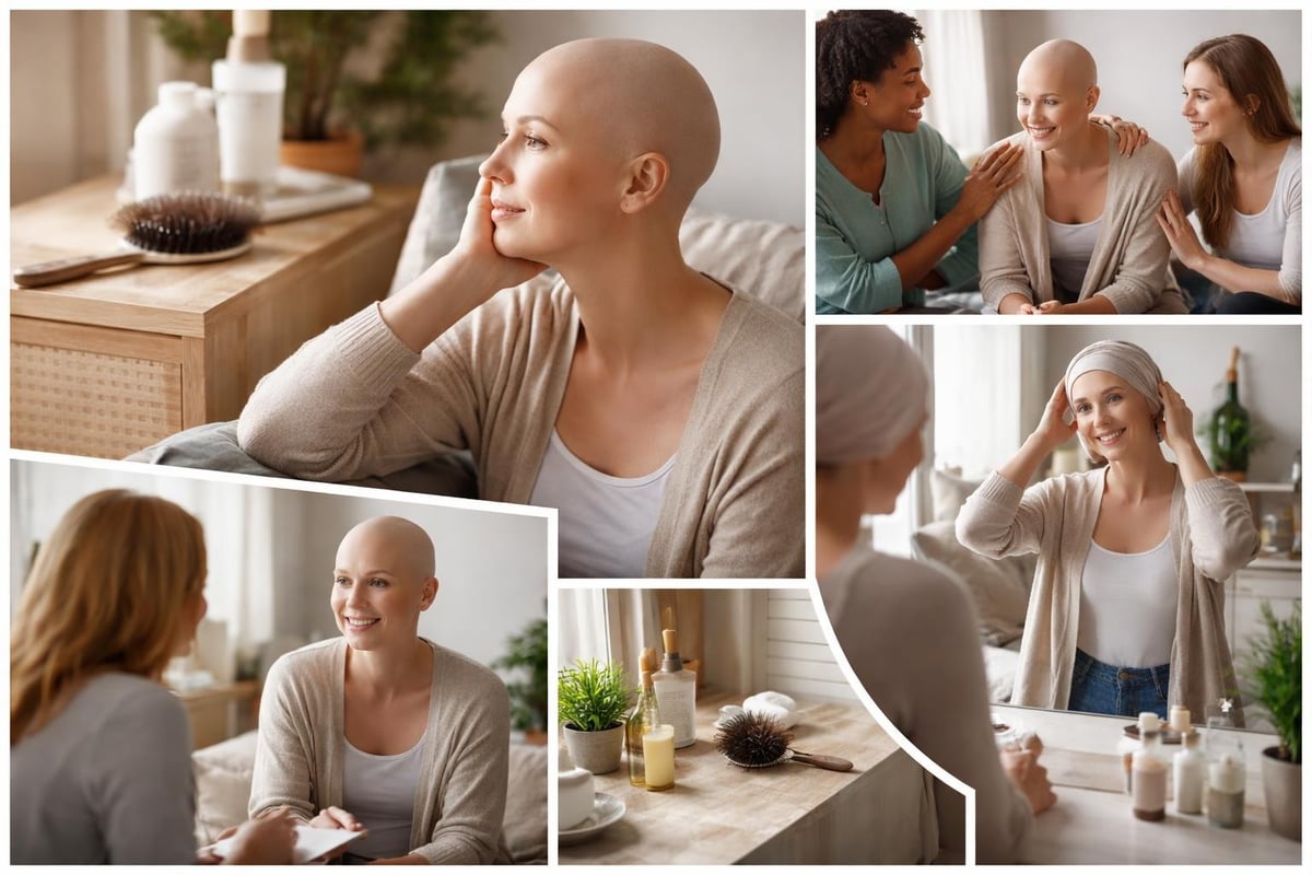 Psychological support for hair loss