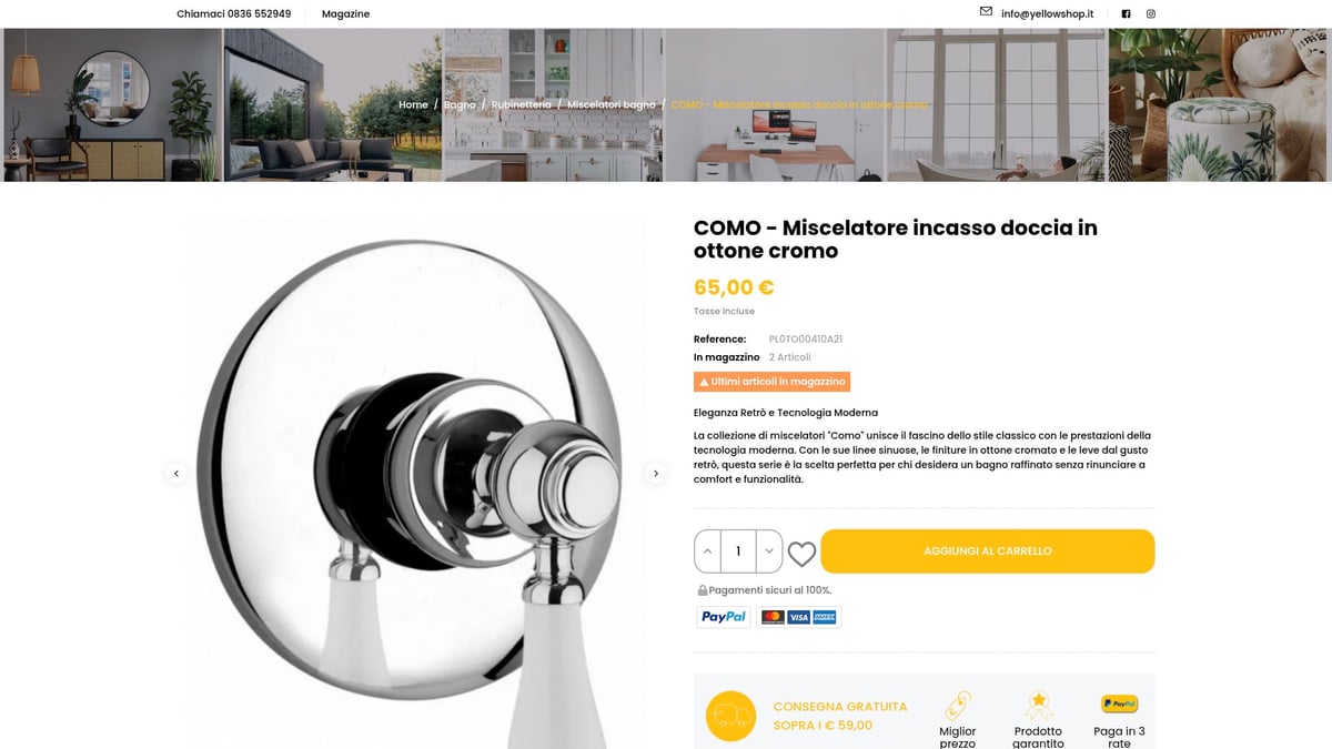 Guida Completa al Miscelatore Bagno Incasso 2026 - Recensione: Como Miscelatore Incasso Doccia Ottone Cromo Link