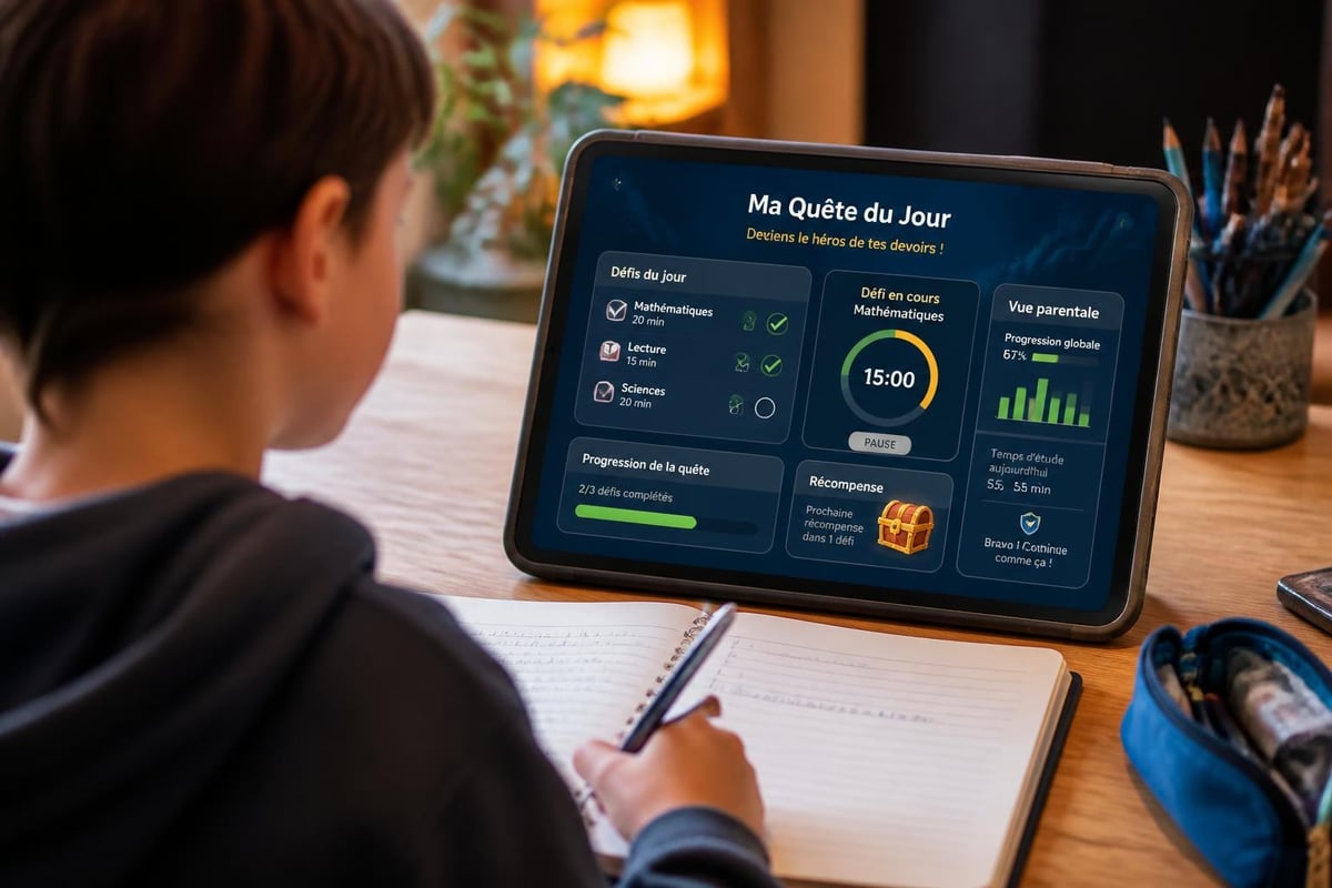 Organisation des devoirs gamifiés