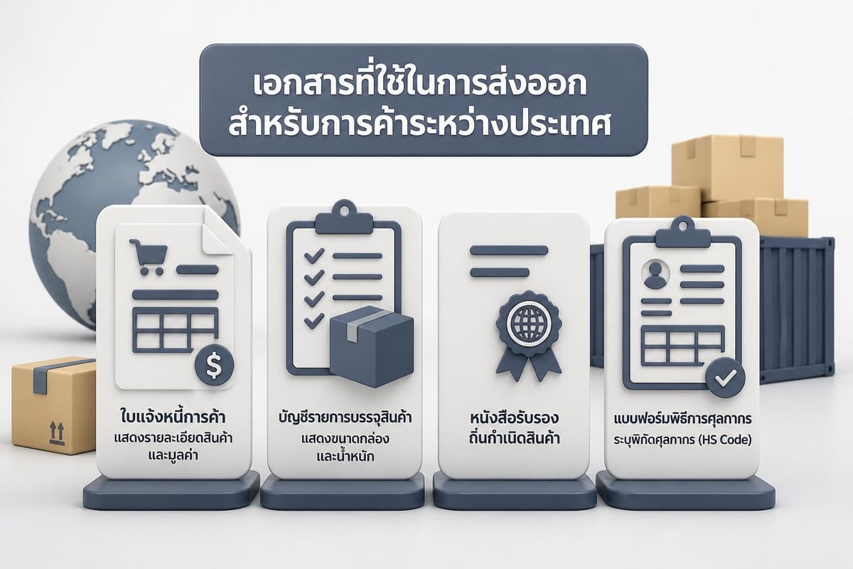 Documents for international shipping