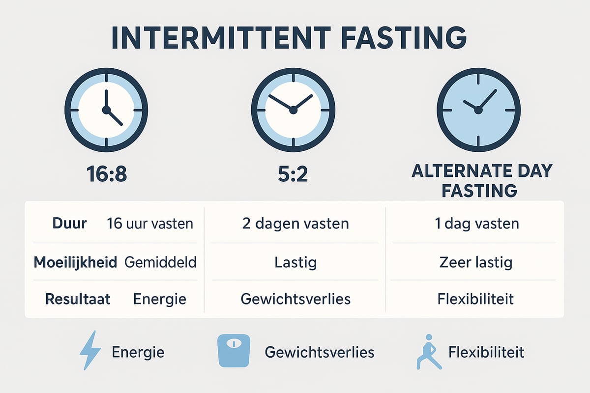 De Belangrijkste Intermittent Fasting Methodes