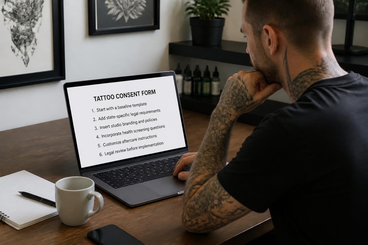 Template customization process