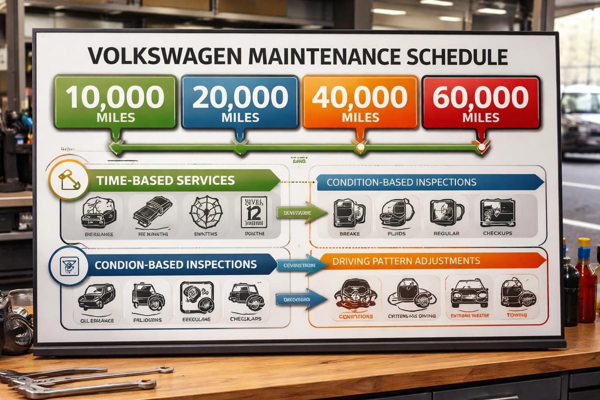 Volkswagen service scheduling matrix