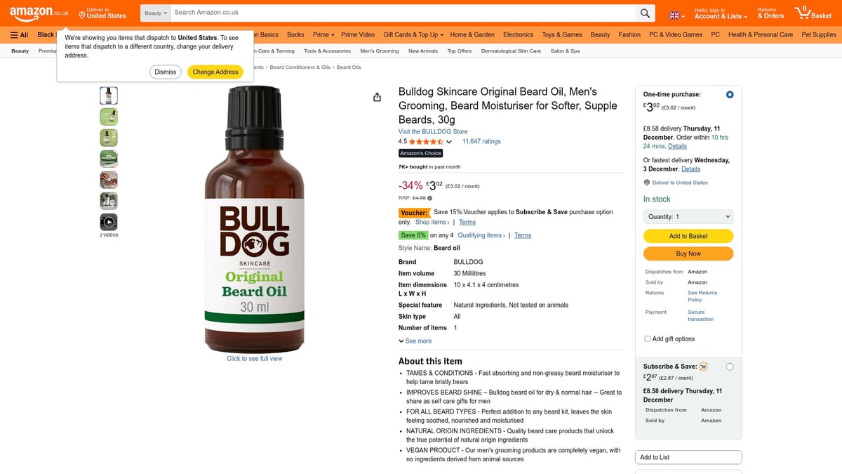 Top 7 Best Rated Beard Oil Picks for 2025 - Bulldog Original Beard Oil