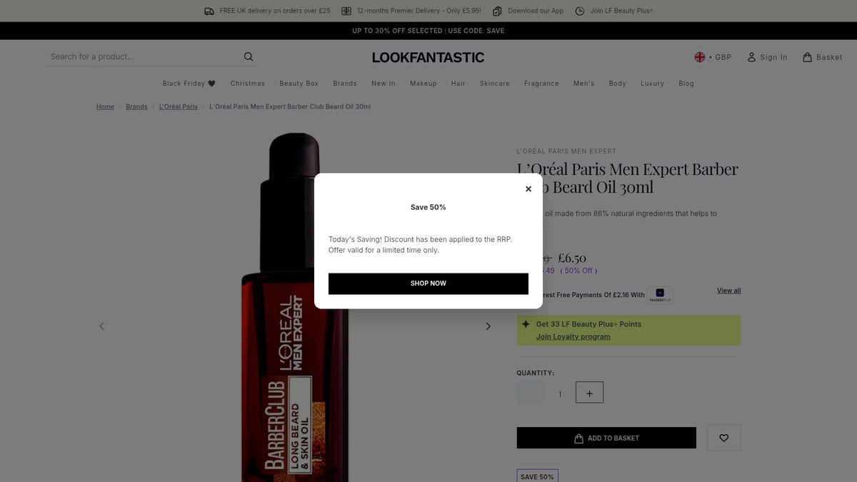 Top 7 Best Rated Beard Oil Picks for 2025 - L’Oreal Men Expert Barber Club Beard Oil