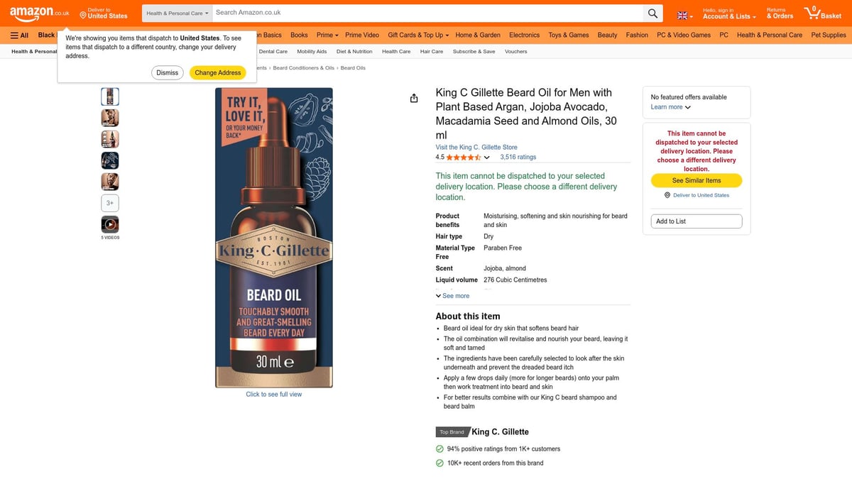 Top 7 Best Rated Beard Oil Picks for 2025 - King C. Gillette Beard Oil