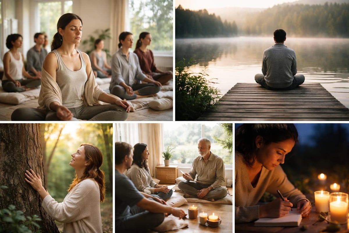 Daily practices at UK spiritual retreats