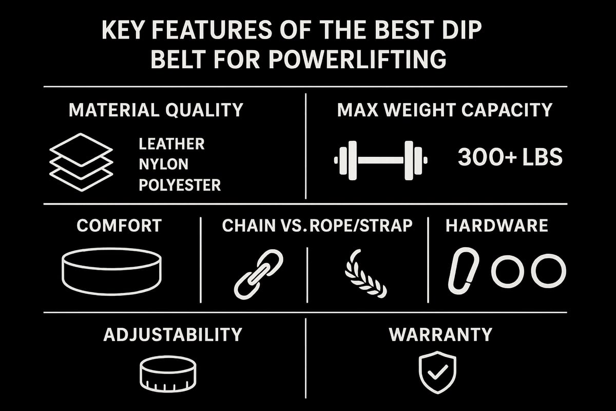 What to Look for in a Dip Belt for Powerlifting