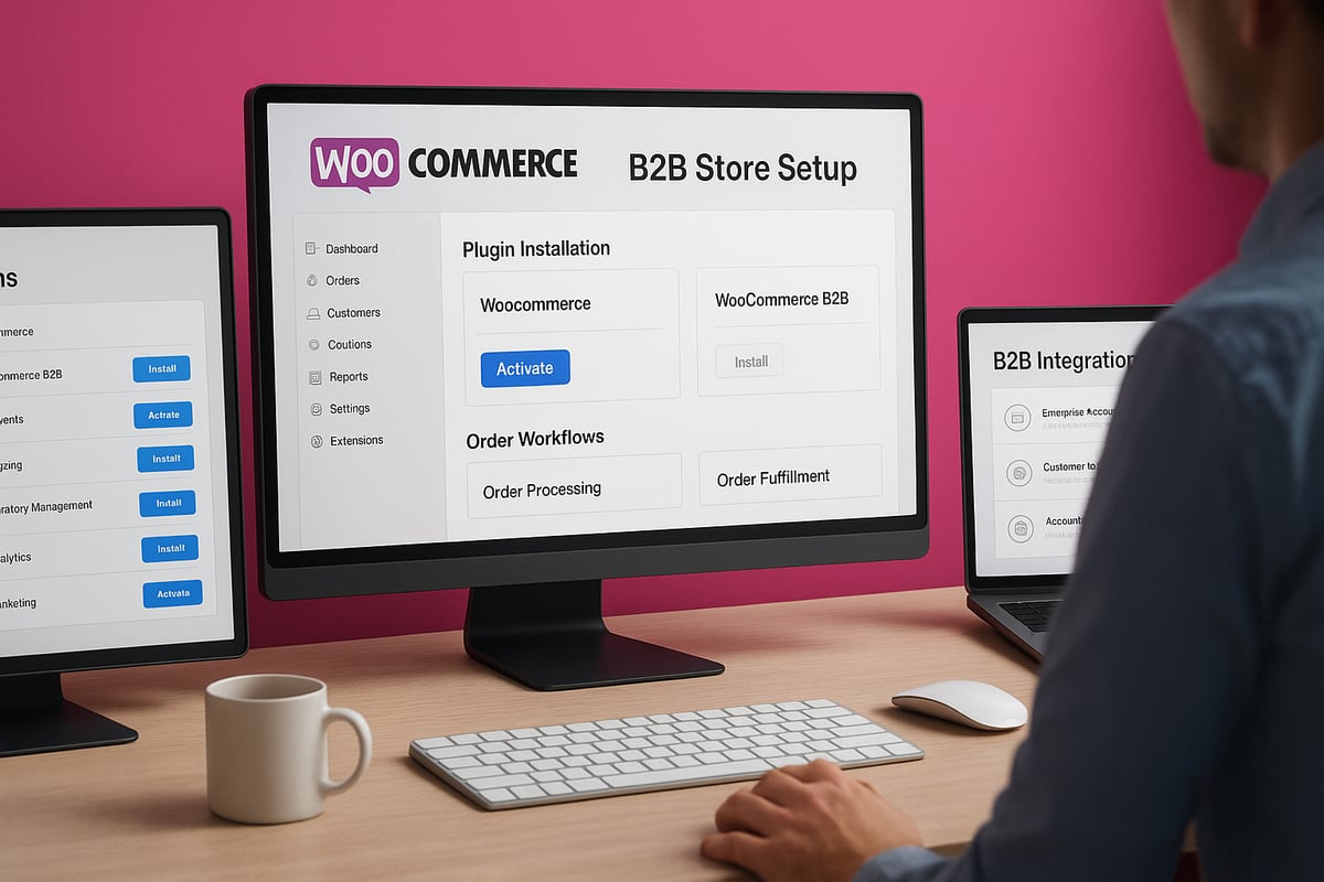 Steg-för-steg: Implementera WooCommerce B2B-plugin (2026)