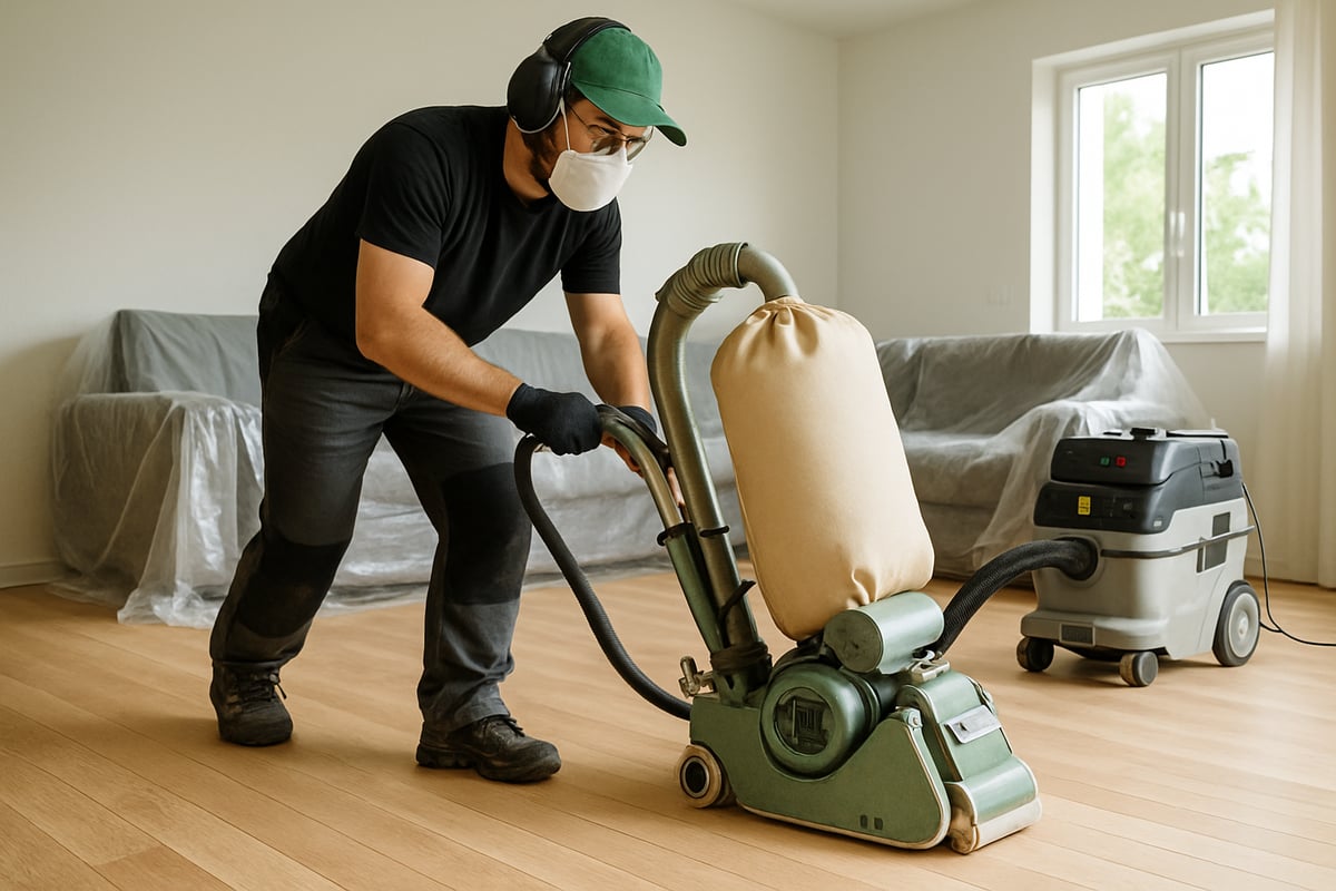 Guide étape par étape : sablage de plancher sans poussière facile
