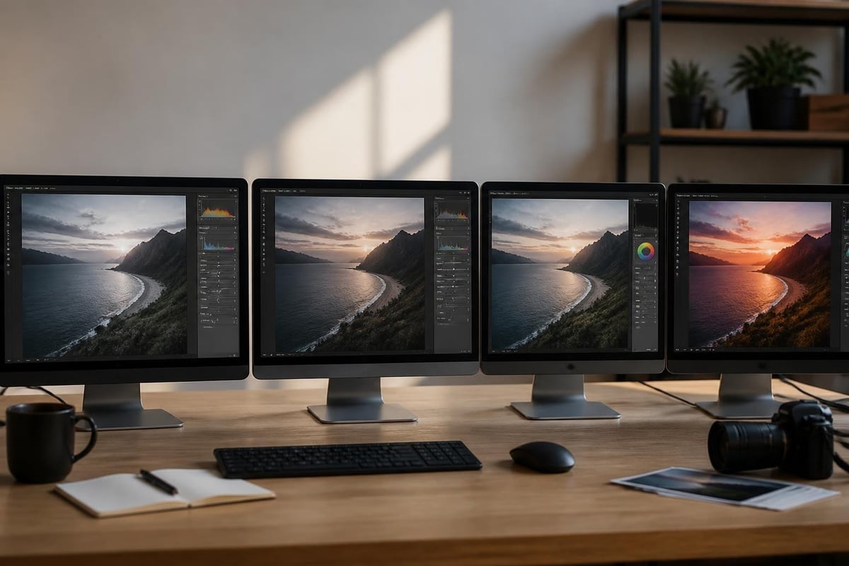 Photo editing workflow stages