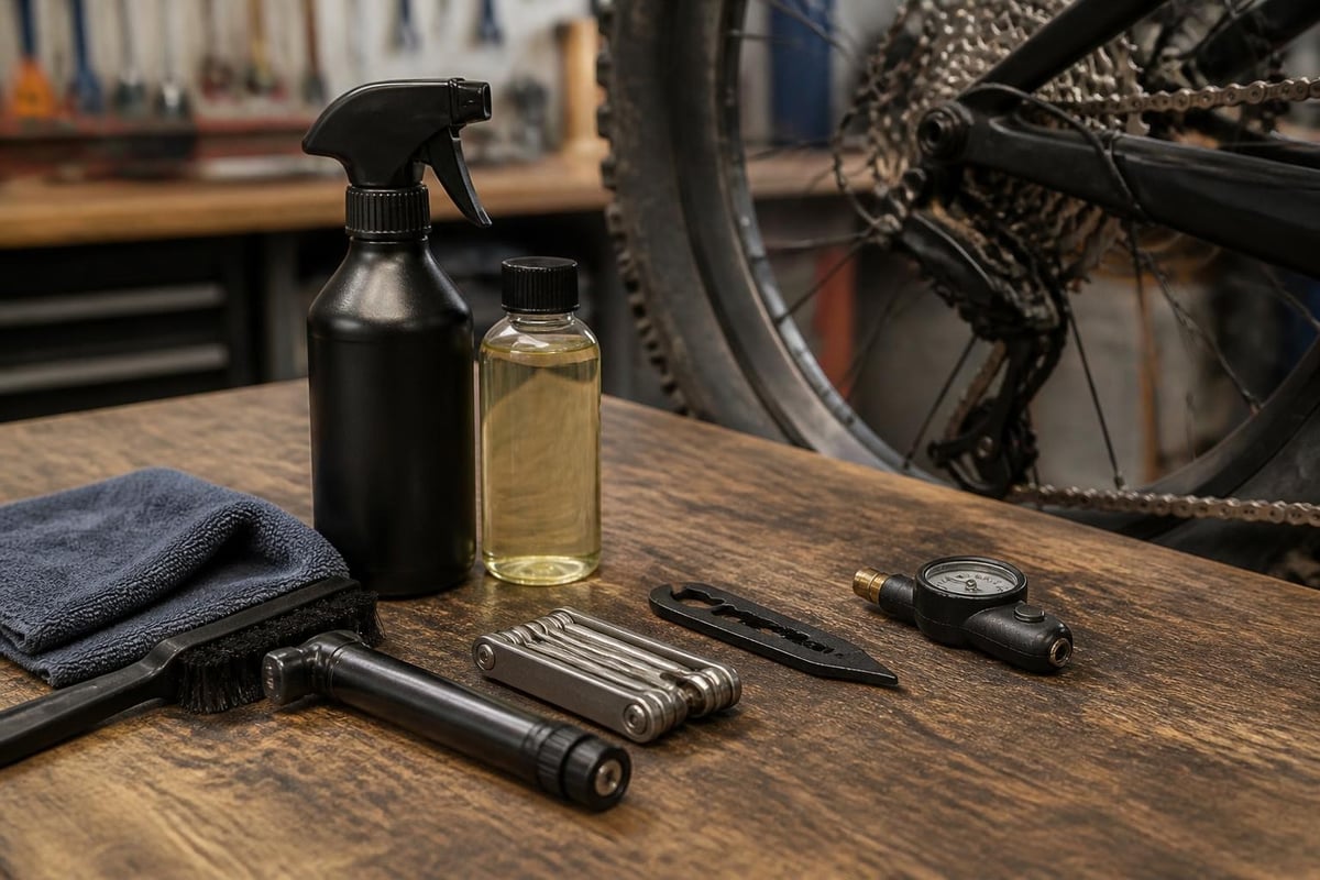 Bike maintenance tools and workflow