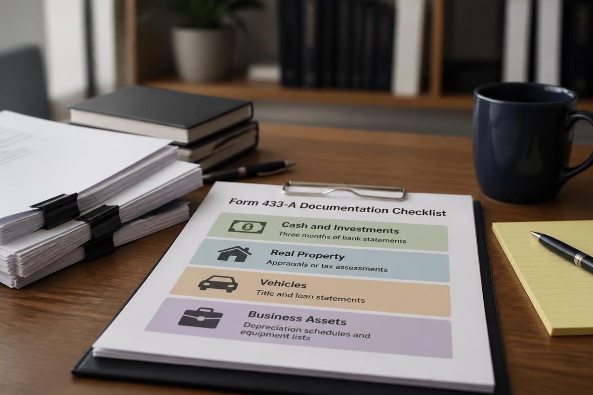 Form 433-A asset verification requirements