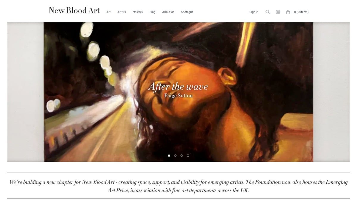 Art Retail Guide: Your Essential Handbook for 2026 - New Blood Art: Championing Emerging Artists Online