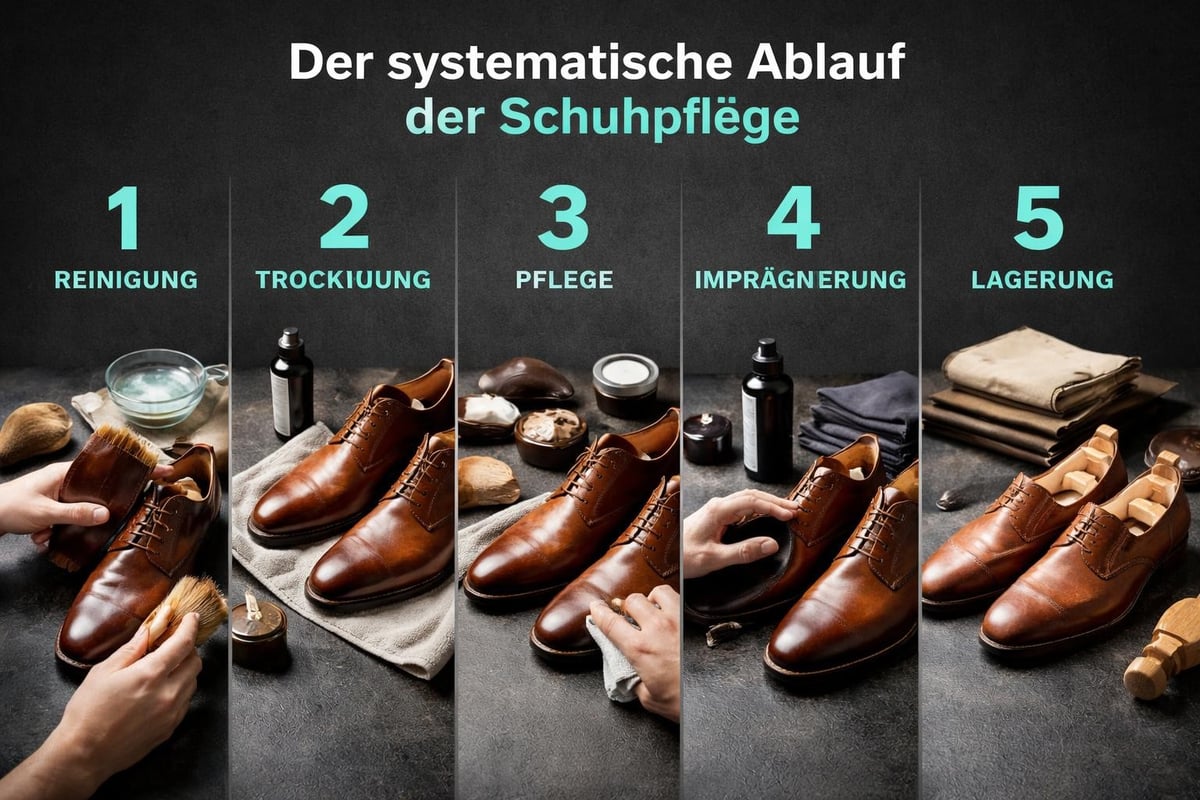 Schuhpflege-Routine
