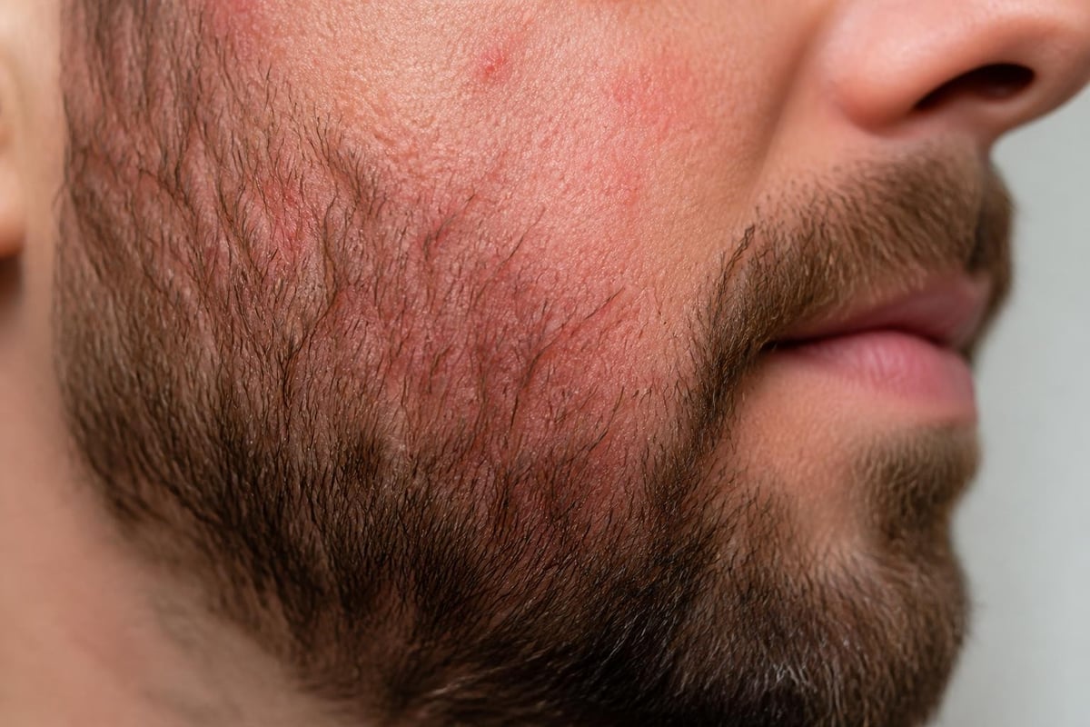 Malassezia yeast cycle in beard