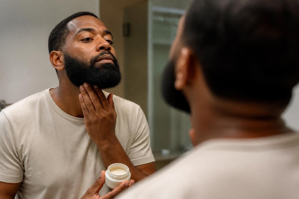 Beard care layering technique