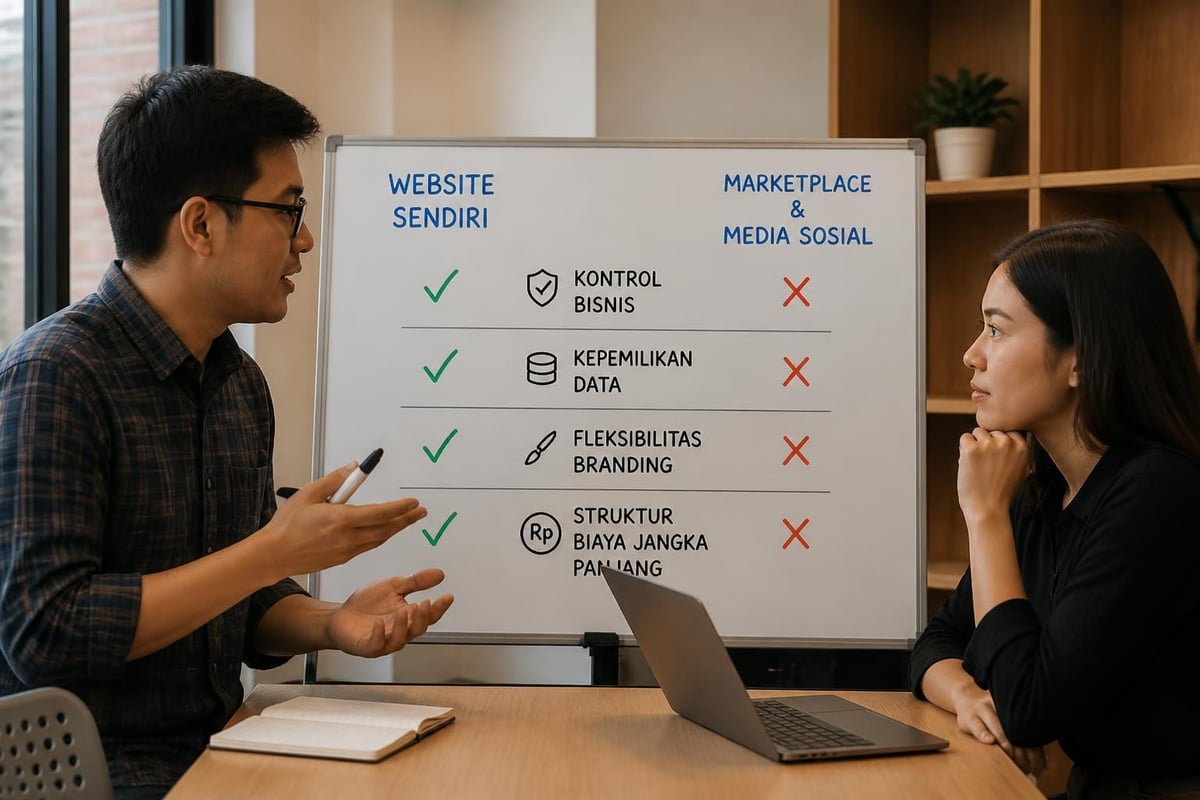 Website ownership benefits vs marketplace