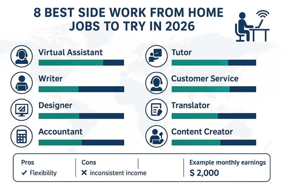 8 Best Side Work From Home Jobs to Try in 2026