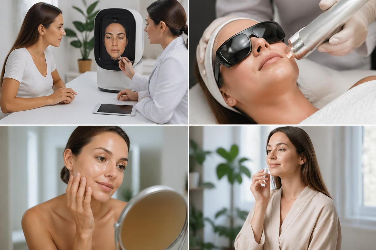 Laser treatment process