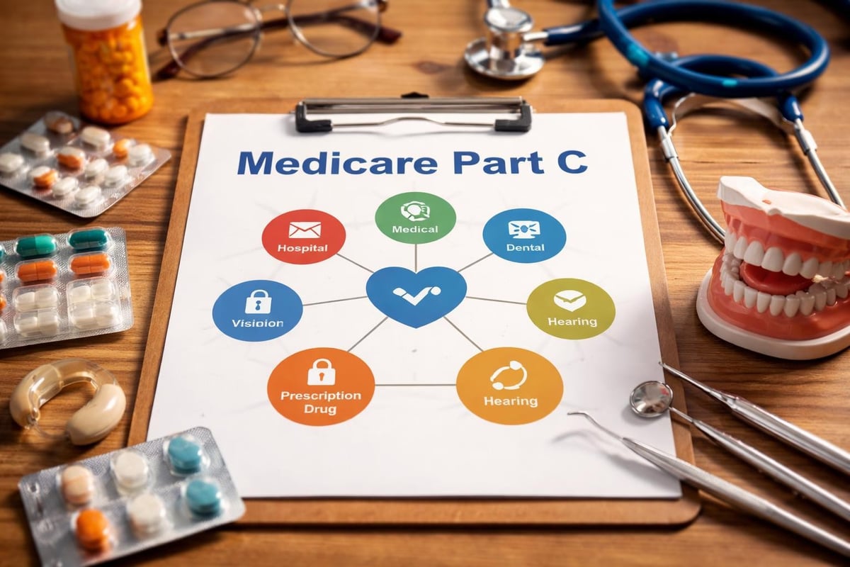 Medicare C Coverage: Complete Guide to Medicare Advantage 1 Medicare Advantage benefits structure