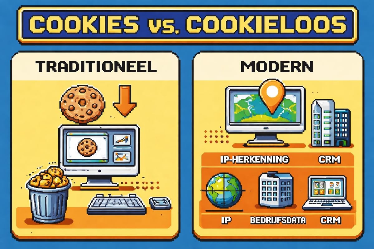 Cookieloze bezoekersidentificatie methoden