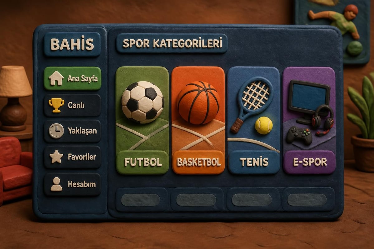 Spor bahisleri kategori yapısı